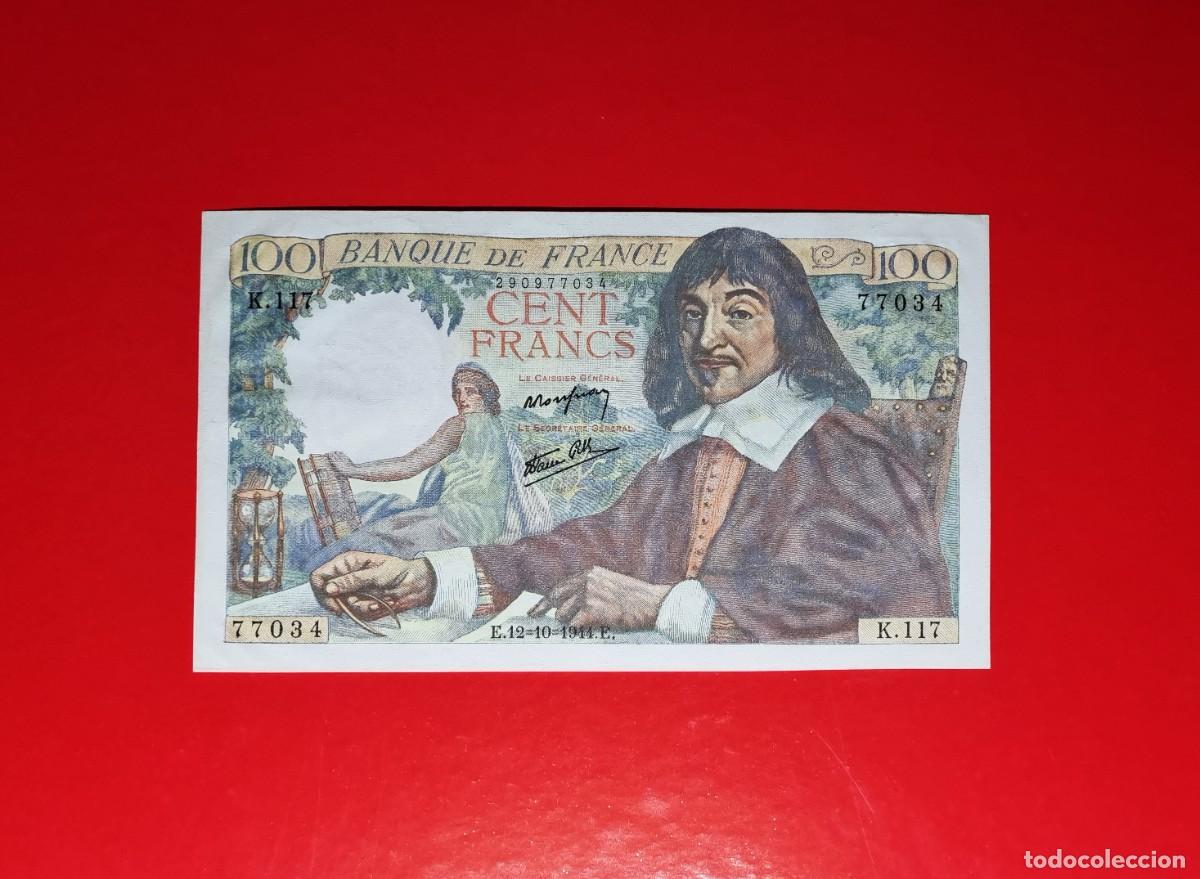 Billetes extranjeros: FRANCIA SIN CIRCULAR SC | SOLO ACEPTO PAYPAL| BILLETE 100 FRANCOS 1944 LEER DESCRIPCION