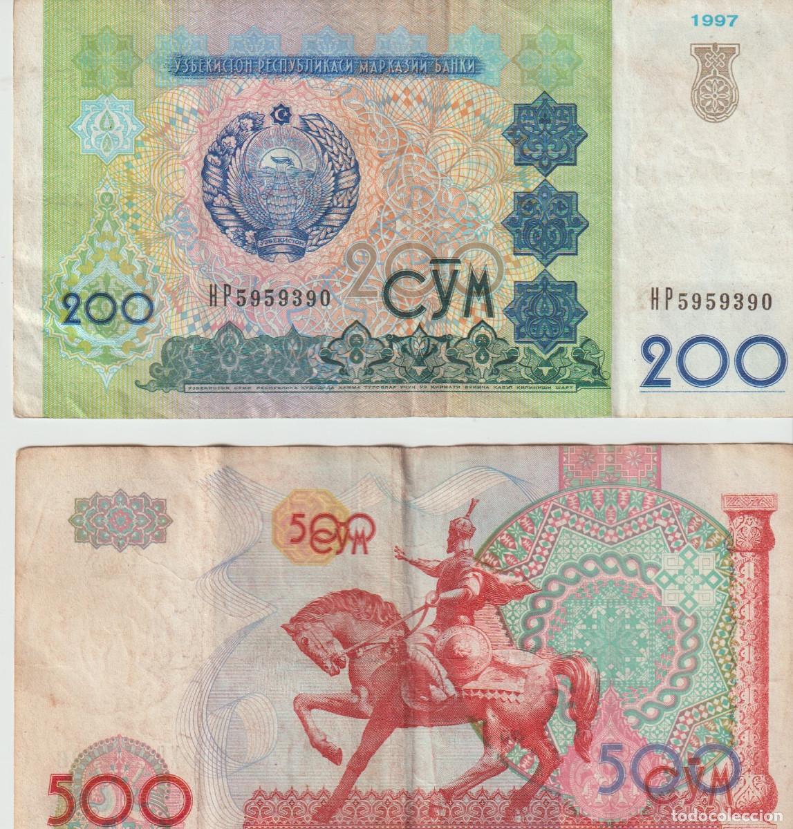 Billetes extranjeros: billetes de Asia Uzbequistan (3)
