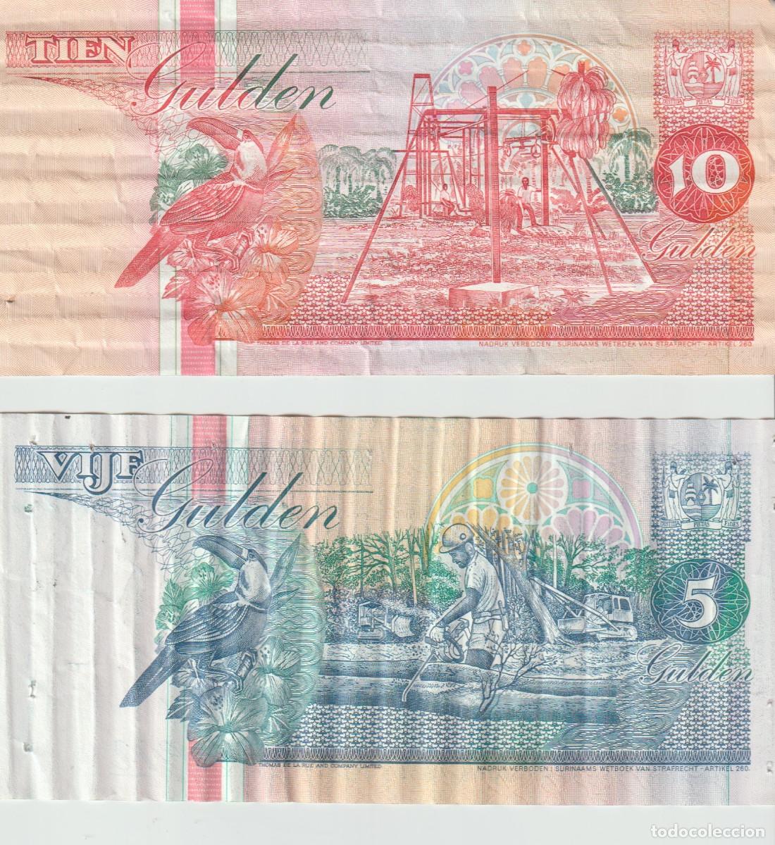 Billetes extranjeros: billetes de Am&eacute;rica Suriname (2)