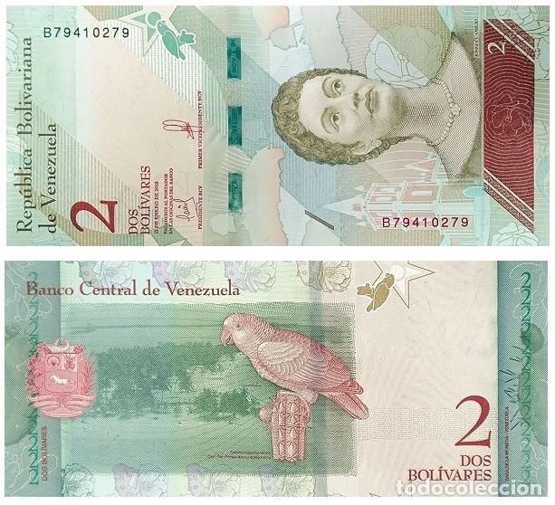 Billetes extranjeros: Billete Venezuela 2 Bol&iacute;vares 2018 UNC S/C Am&eacute;rica Pick 101