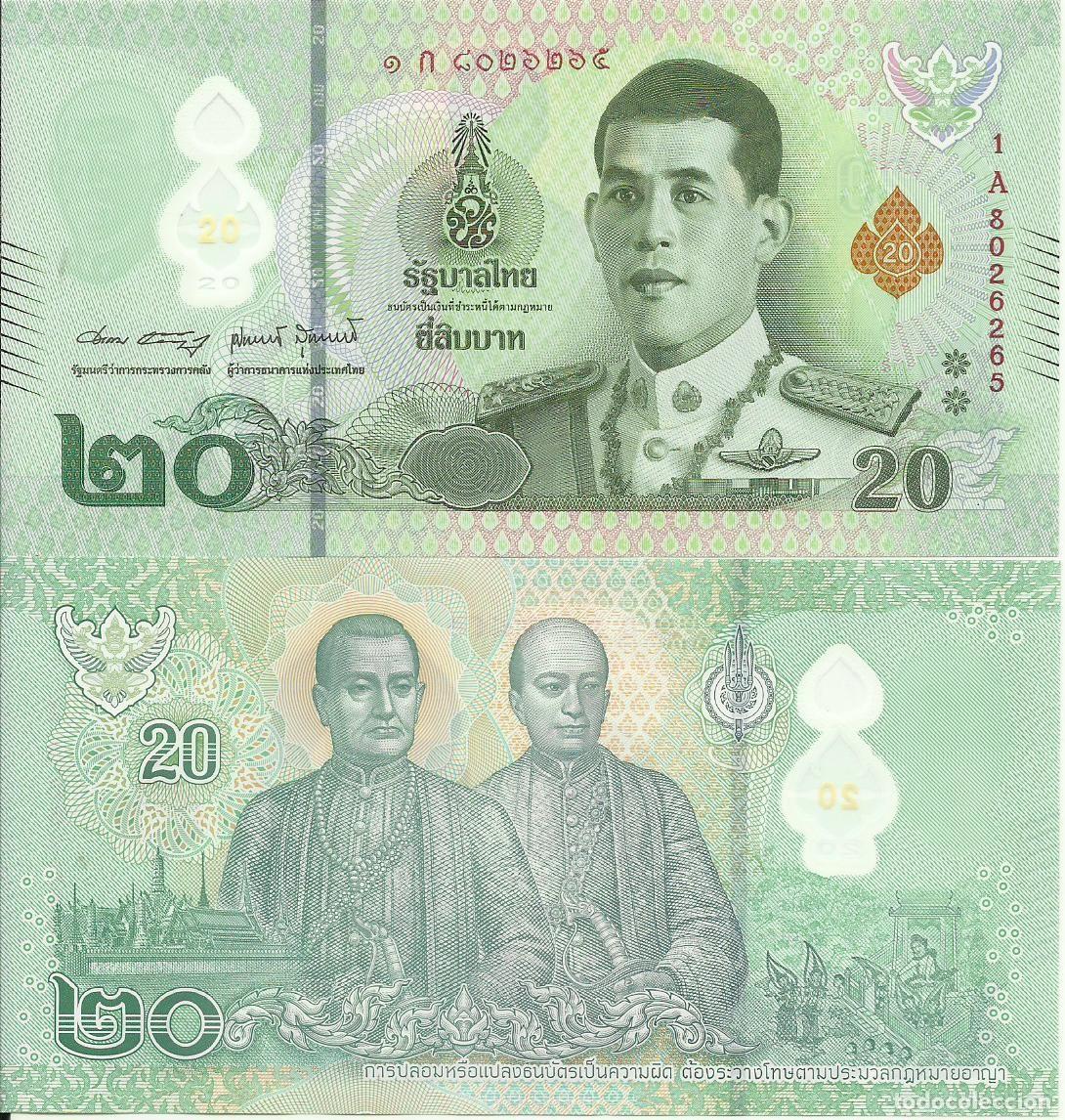 Billetes extranjeros: TAILANDIA - 20 BAHT - 1 A 8026268 - POLIMERO - SIN CIRCULAR - FOTOS