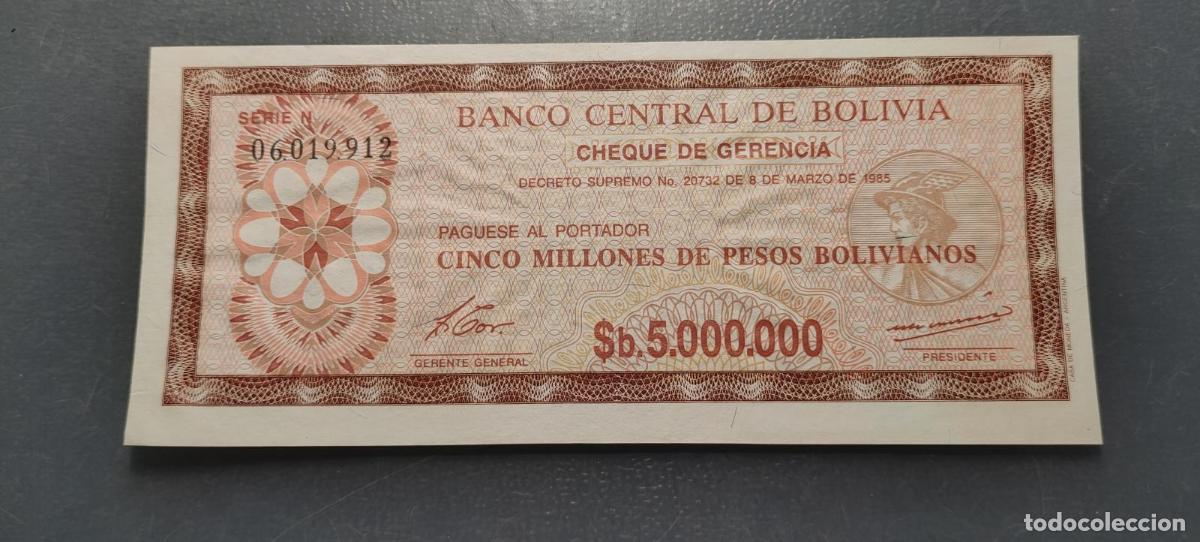 Billetes extranjeros: BOLIVIA 500.000 PESOS BOLIVIANOS 08/03/1985 P-193a SC UNC