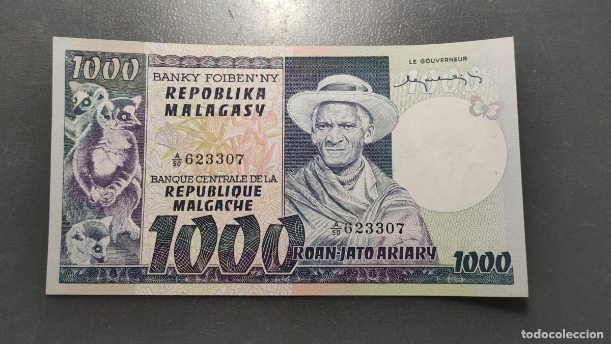 Billetes extranjeros: MADAGASCAR 1000 FRANCS 1974 P-65 SC UNC