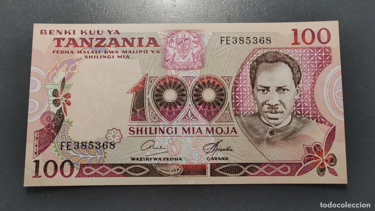 Billetes extranjeros: TANZANIA 100 SHILINGI 1977 P-8d SC-