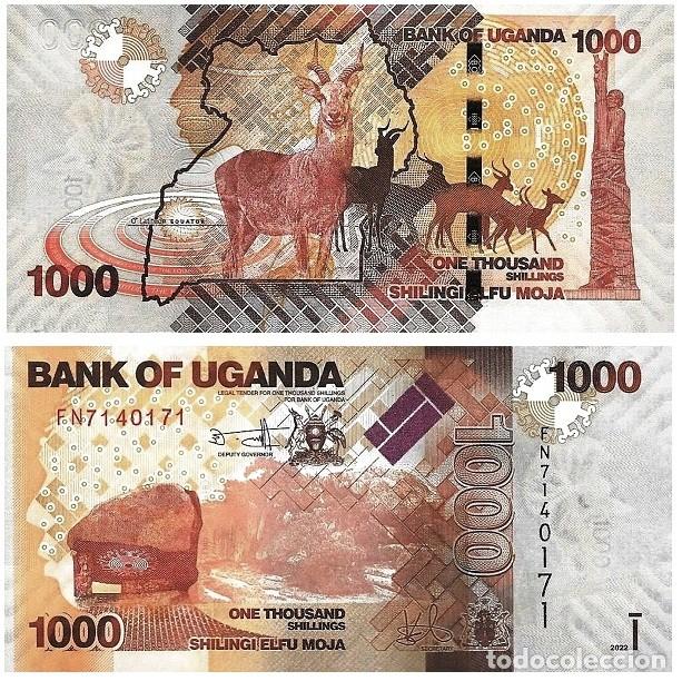 Banconote internazionali: Billete Uganda 1000 Shillings 2022 UNC Pick 49g