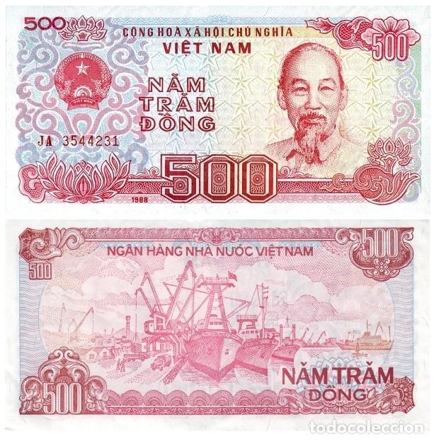 Billetes extranjeros: Billete Vietnam 500 dong 1988 UNC Asia Pick 101a