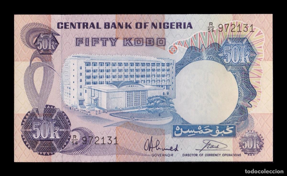 Billetes extranjeros: Nigeria 50 Kobo 1973-1978 Pick 14g Sc Unc