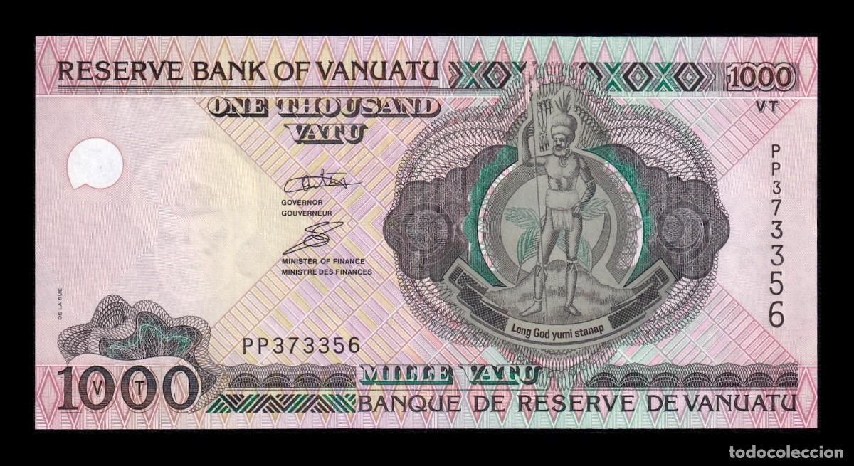 Billetes extranjeros: Vanuatu 1000 Vatu 2002 Pick 10c Sc Unc