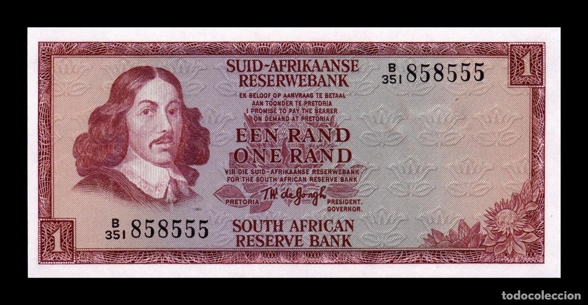 Billetes extranjeros: Sud&aacute;frica 1 Rand Bartholomeus Vermuyden 1973 Pick 116a Sc Unc