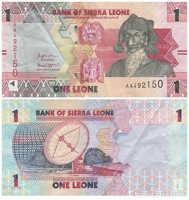 Billetes extranjeros: Billete Sierra Leona 1 Leone 2022 UNC Africa Pick W34