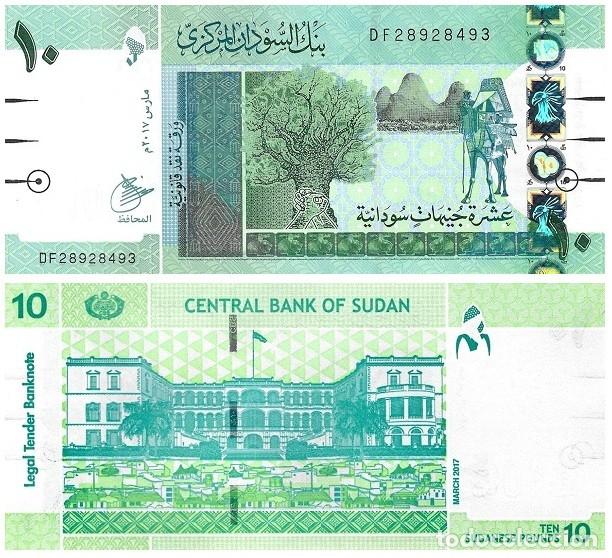 Billetes extranjeros: Billete Sud&aacute;n 10 Libras sudanesas 2017 UNC Africa Pick 73c