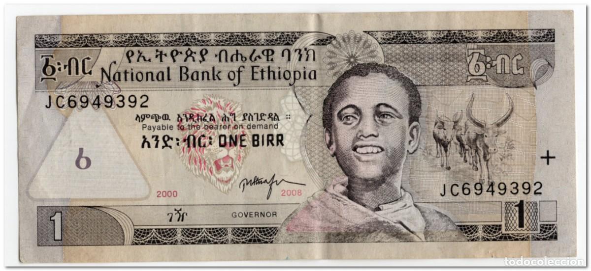 Billetes extranjeros: ETHIOPIA,1 BIRR,2008,P.46e,VF