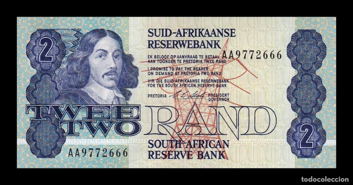 Billetes extranjeros: Sud&aacute;frica 2 Rand Bartholomeus Vermuyden 1990 Pick 118e Sc Unc