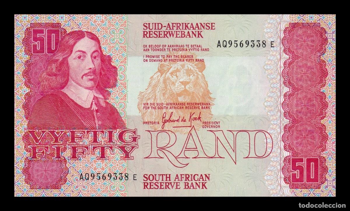 Billetes extranjeros: Sud&aacute;frica 50 Rand Bartholomeus Vermuyden 1984 Pick 122a Sc Unc