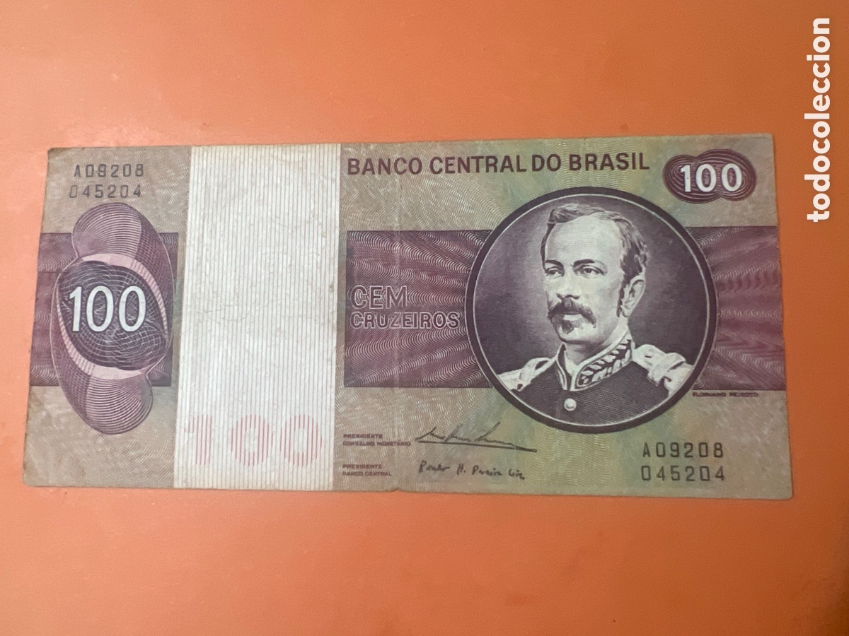 Billetes extranjeros: B205. Billete BRASIL 100 Cruzeiros