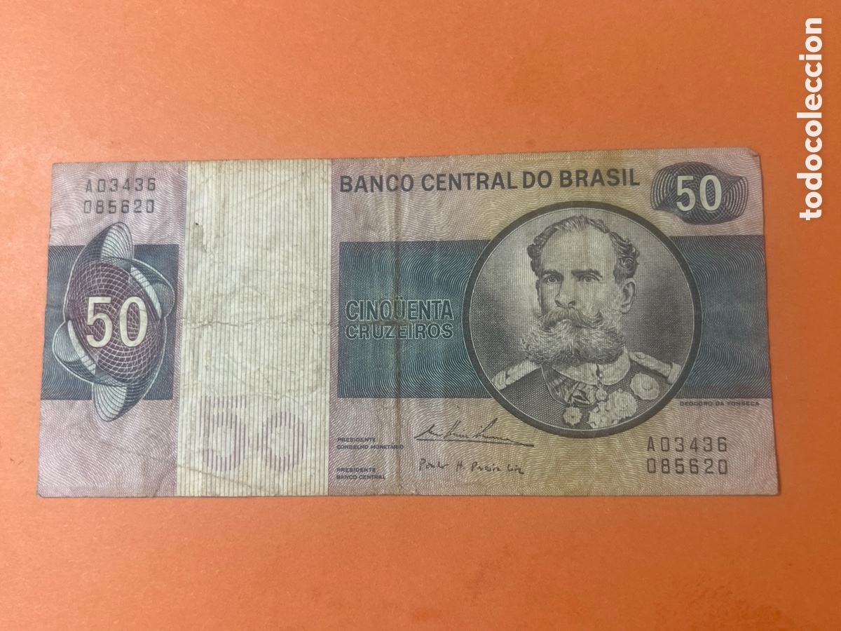 Billetes extranjeros: B210. BILLETE BRASIL 50 CRUZEIROS