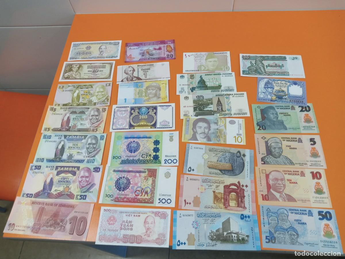 Billetes extranjeros: 50 BILLETES DIFERENTES LOTE 2