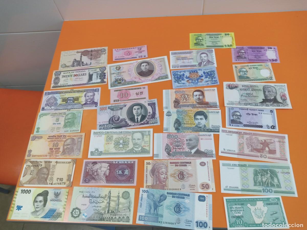 Billetes extranjeros: 50 BILLETES DIFERENTES LOTE 3