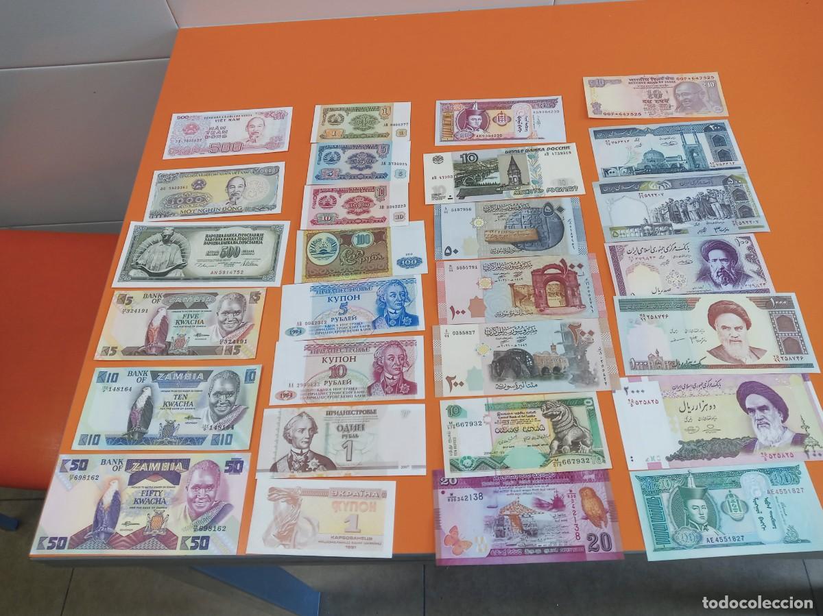 Billetes extranjeros: 50 BILLETES DIFERENTES LOTE 6