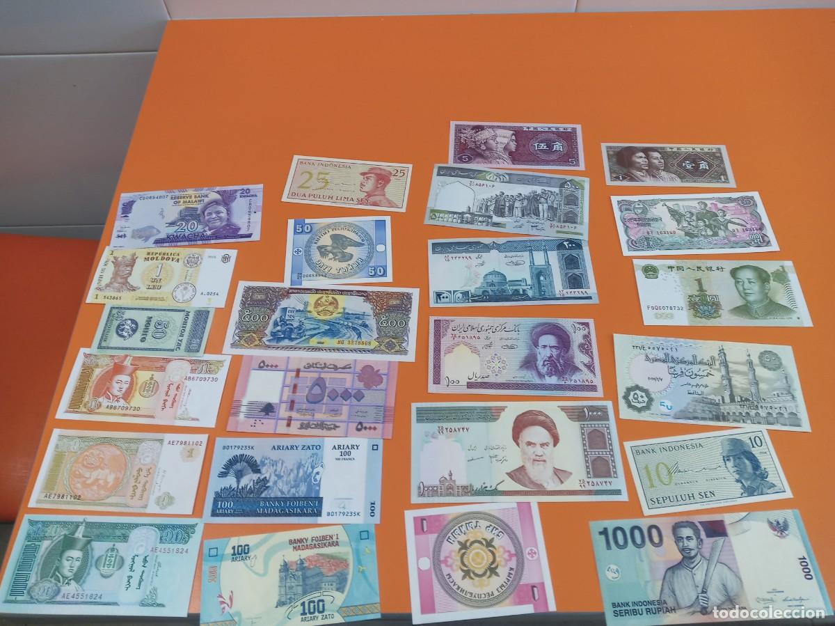 Billetes extranjeros: 50 BILLETES DIFERENTES LOTE 7