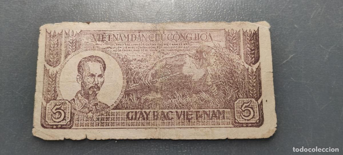Billetes extranjeros: VIETNAM NORTH 5 DONG 1948 P-17a
