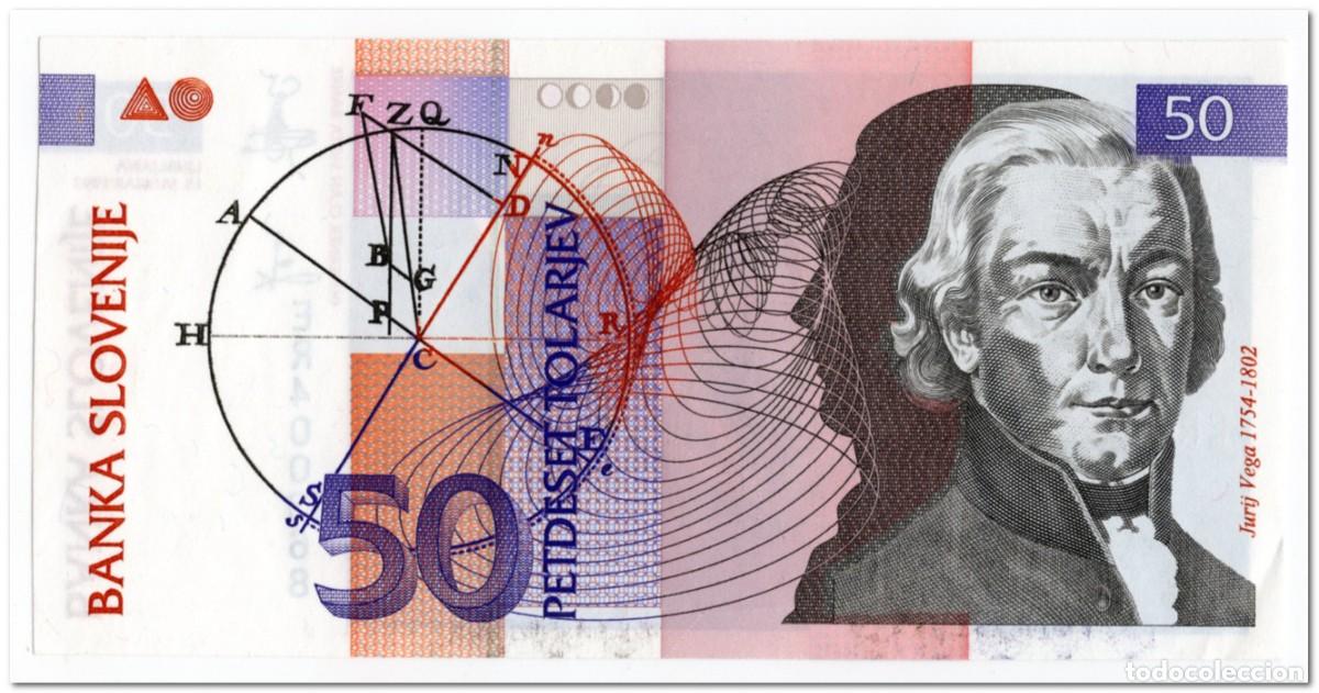 Billetes extranjeros: SLOVENIA,50 TOLARJEV,1992,P.13,AU