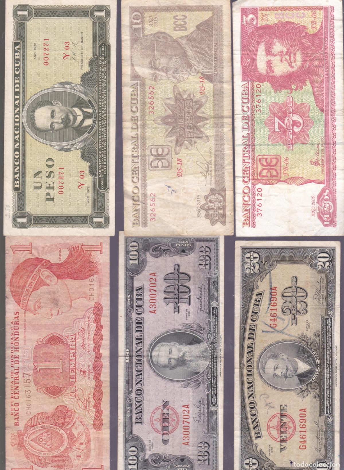 Billetes extranjeros: F6-2- Lote Billetes MUNDIALES
