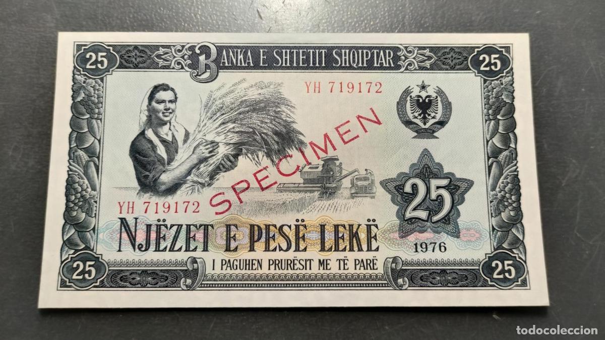 Banconote internazionali: ALBANIA 25 LEKE 1976 &rdquo;SPECIMEN&rdquo; P-44 SC UNC