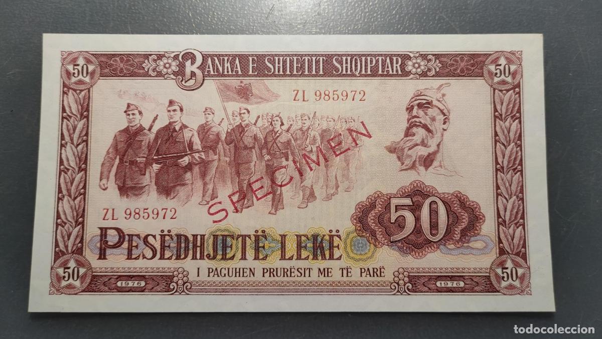 Banconote internazionali: ALBANIA 50 LEKE 1976 &rdquo;SPECIMEN&rdquo; P-45 SC UNC