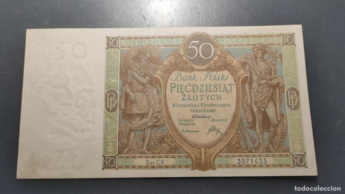 Billetes extranjeros: POLONIA POLAND 50 ZLOTYCH 1929 P-71 EBC/EBC+