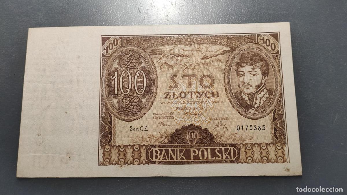 Billetes extranjeros: POLONIA POLAND 100 ZLOTYCH 1932 P-74a EBC