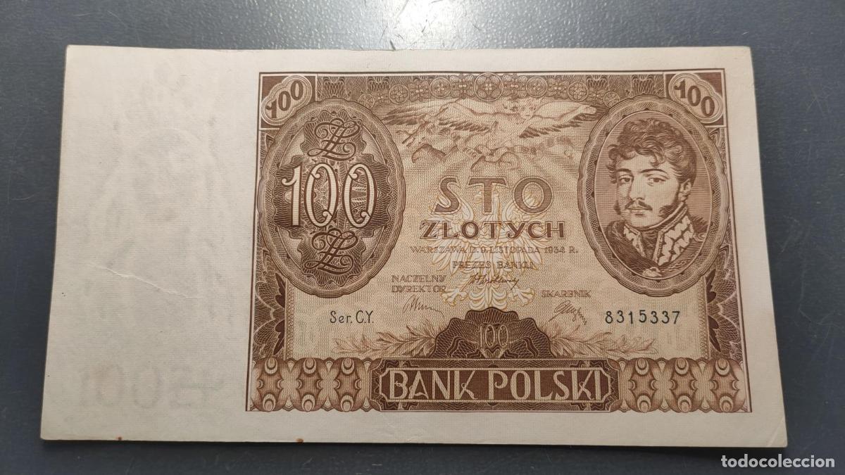 Billetes extranjeros: POLONIA POLAND 100 ZLOTYCH 1932 P-74a EBC