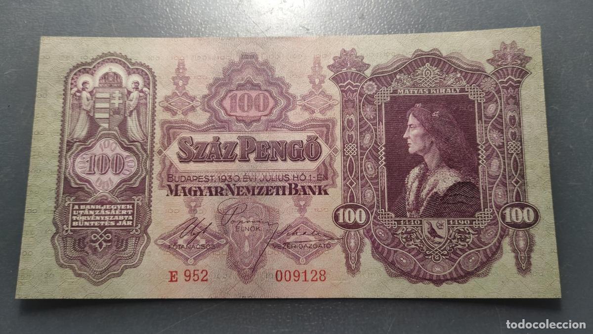 Billetes extranjeros: HUNGRIA HUNGARY 100 PENGO 1930 P-98 EBC+/SC