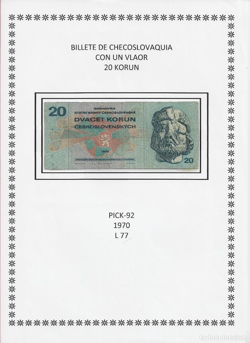Billetes extranjeros: Billete de Checoslavaquia 1970 - 20 Korun - Leer Descripci&oacute;n