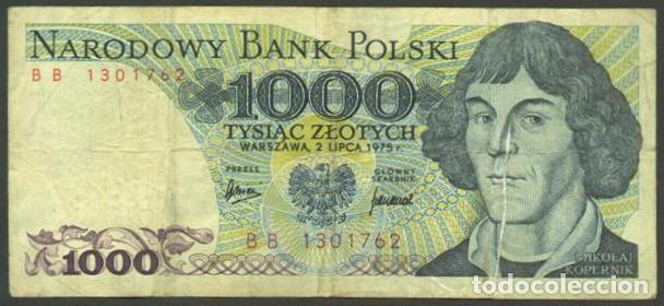 Billetes extranjeros: POLONIA (POLAND). 1000 zlotych 1975. Pick 146 a.