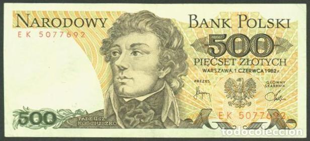 Billetes extranjeros: POLONIA (POLAND). 500 zlotych 1982. Pick 144 d.