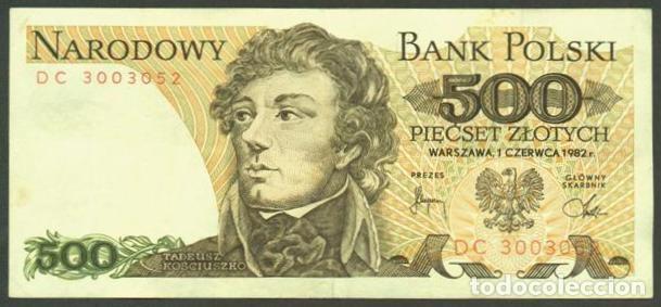 Billetes extranjeros: POLONIA (POLAND). 500 zlotych 1982. Pick 144 d.
