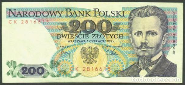 Billetes extranjeros: POLONIA (POLAND). 200 zlotych 1982. Pick 144b.