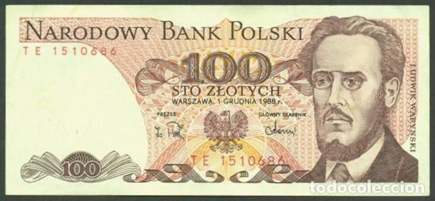 Billetes extranjeros: POLONIA (POLAND). 100 zlotych 1988. Pick 143e.