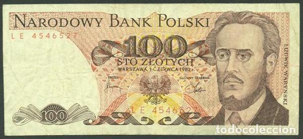 Billetes extranjeros: POLONIA (POLAND). 100 zlotych 1982. Pick 143d.