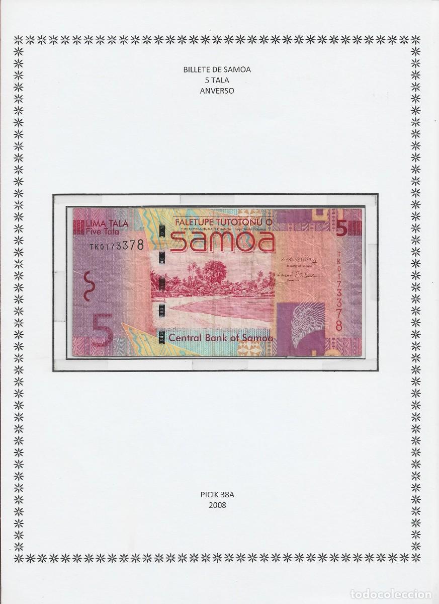 Billetes extranjeros: Billete de Samoa 2008 - 5 Tala - Leer Descripci&oacute;n