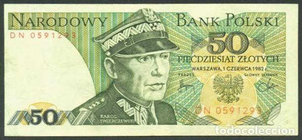 Billetes extranjeros: POLONIA (POLAND). 50 zlotych 1982. Pick 142 b.