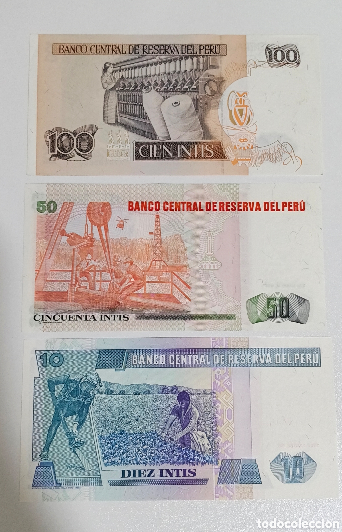 Billetes extranjeros: Set 3 billetes Peru original % sin circular - Foto 2