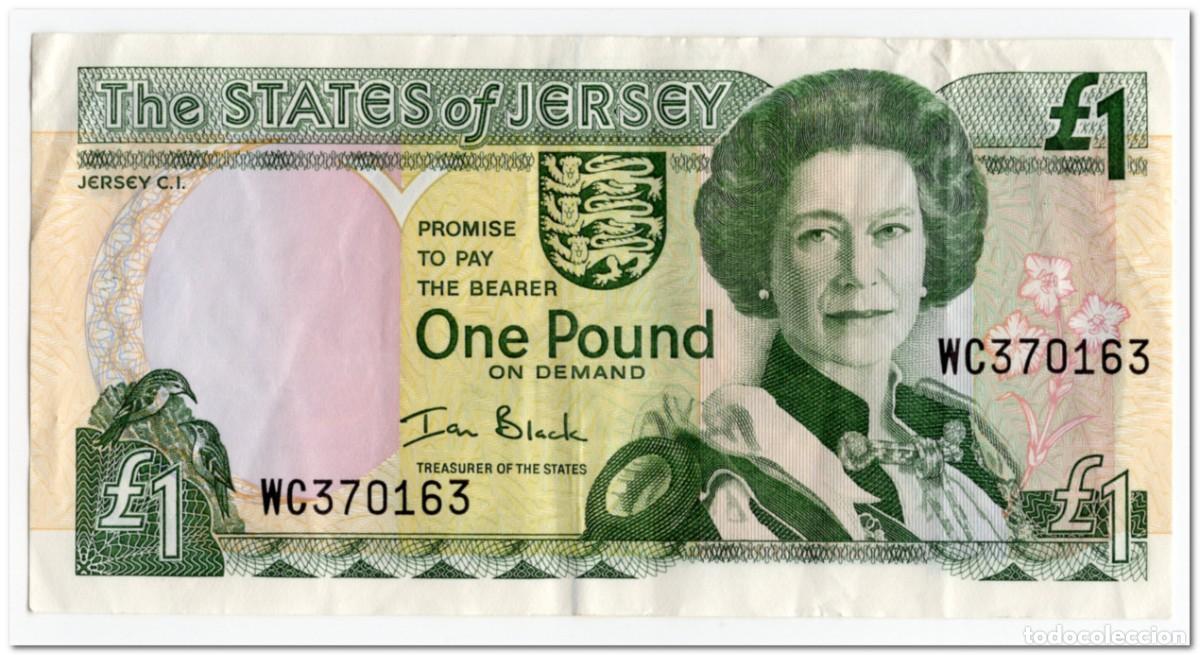 Billetes extranjeros: JERSEY,1 POUND,2000,P.26,VF