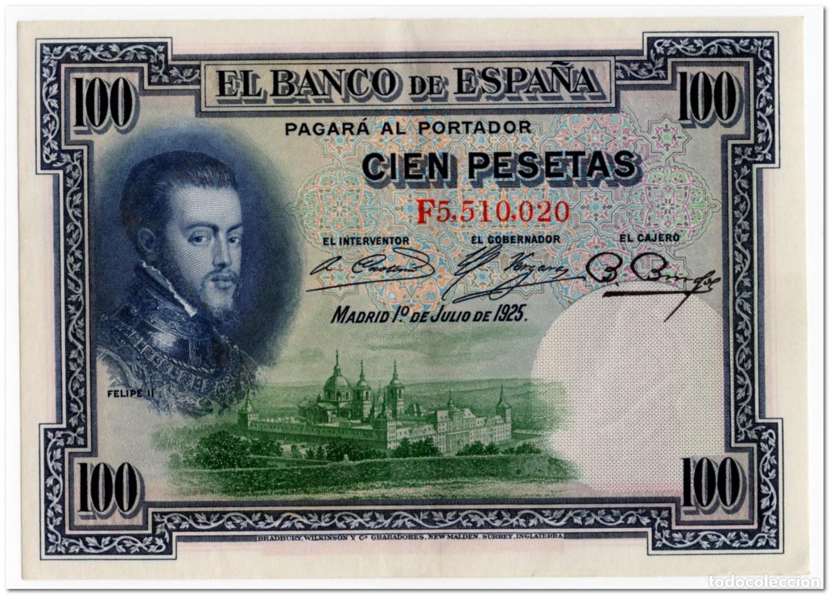 Billetes extranjeros: SPAIN,100 PESETAS,1936,P.69c,XF