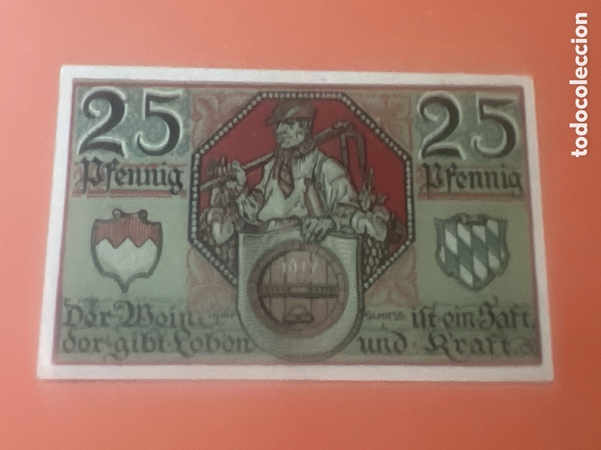 Billetes extranjeros: HB15. BILLETE - ALEMANIA - 25 Pfennig - 1921