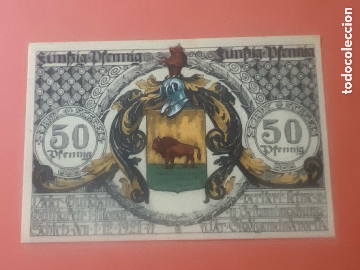 Billetes extranjeros: HB19. HB14. BILLETE - ALEMANIA - 50 Pfennig - 1921