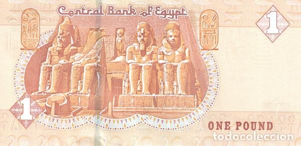 Billetes extranjeros: Billete Egipto 1 Libra 2016 UNC Pick 71d - Foto 3