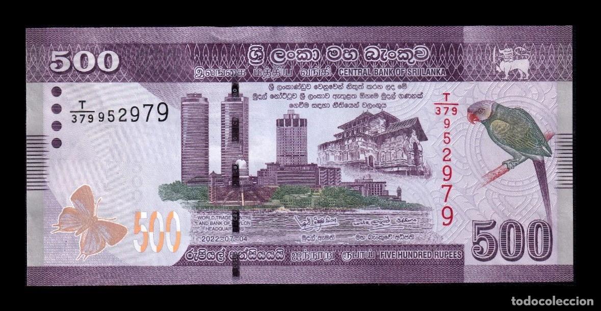 Billetes extranjeros: Sri Lanka 500 Rupias 2022 Pick 126i Sc Unc