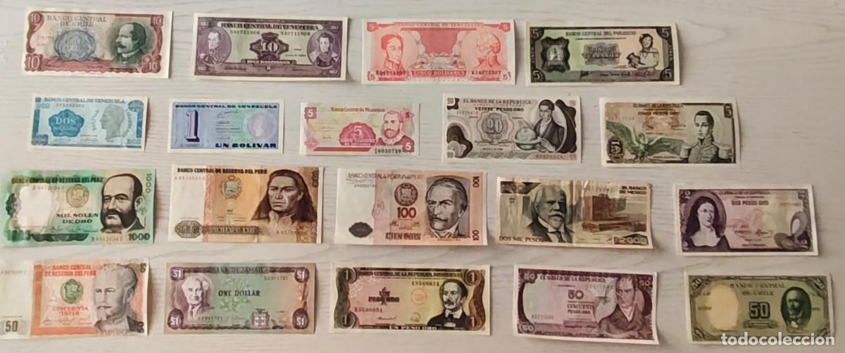 Billetes extranjeros: LOTE DE 19 BILLETES AMERICANOS